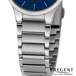 Regent Damen Armbanduhr Analog Metallarmband silber URBA727