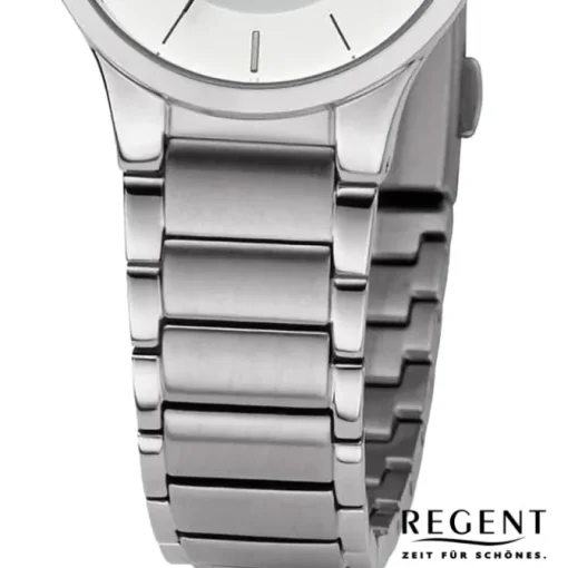 Regent Damen Armbanduhr Analog Metallarmband silber URBA728