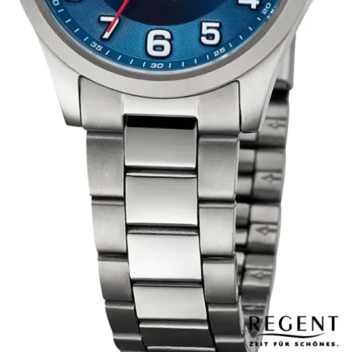 Regent Damen Armbanduhr Analog Metallarmband silber URBA778