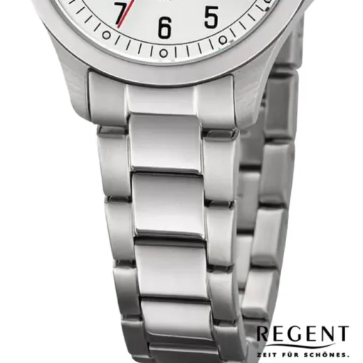 Regent Damen Armbanduhr Analog Metallarmband silber URBA786