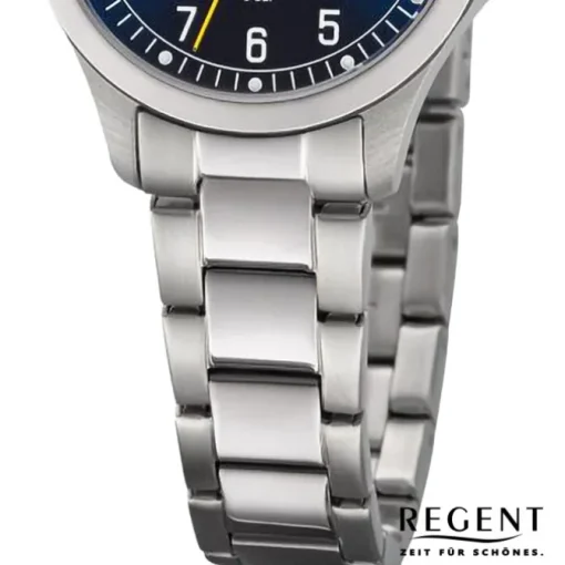 Regent Damen Armbanduhr Analog Metallarmband silber URBA787