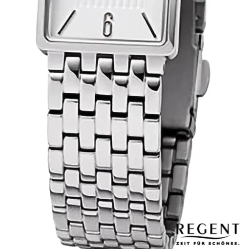 Regent Damen Armbanduhr Analog Metallarmband silber URF1343