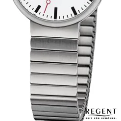 Regent Damen Armbanduhr Analog Edelstahlarmband silber URF1359