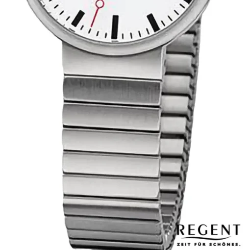 Regent Damen Armbanduhr Analog Edelstahlarmband silber URF1359