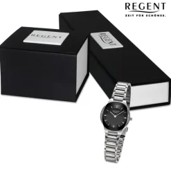 Regent Damen Armbanduhr Analog Metallarmband silber UR2252537
