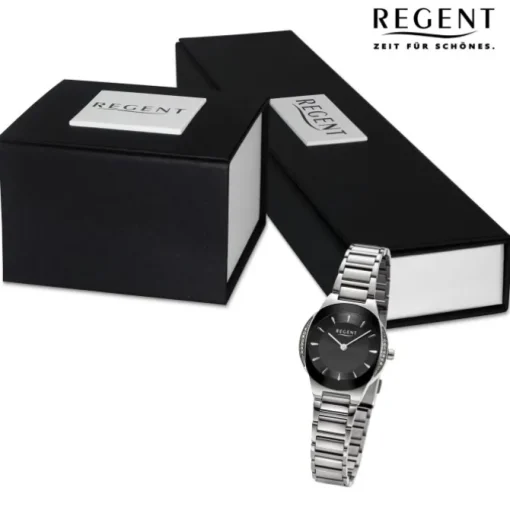 Regent Damen Armbanduhr Analog Metallarmband silber UR2252537