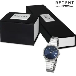 Regent Damen Armbanduhr Analog Metallarmband silber UR2252812