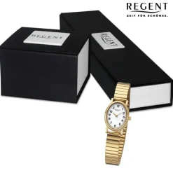 Regent Damen Armbanduhr Analog Edelstahlarmband gold URF1362