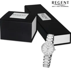 Regent Damen Armbanduhr Analog Keramikarmband silber URF1463