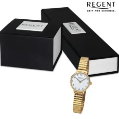Regent Damen Armbanduhr Analog Edelstahlarmband gold URF1511