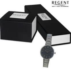 Regent Damen Armbanduhr Analog Metallarmband silber UR2192515