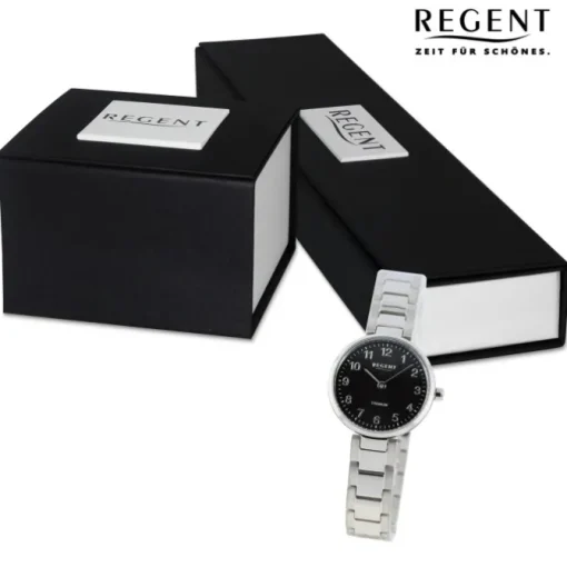 Regent Damen Armbanduhr Analog Metallarmband silber UR2192521