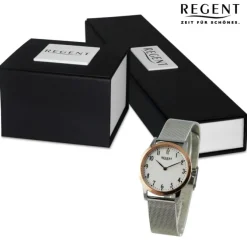 Regent Damen Armbanduhr Analog Metallarmband silber UR2253174