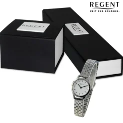 Regent Damen Armbanduhr Analog Metallarmband silber UR2251590