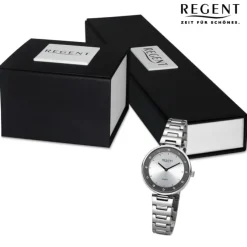 Regent Damen Armbanduhr Analog Metallarmband silber UR2254040