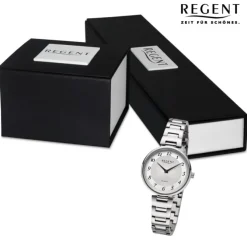 Regent Damen Armbanduhr Analog Metallarmband silber UR2254045