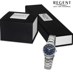 Regent Damen Armbanduhr Analog Metallarmband silber URBA712