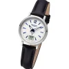 Regent Damen Funkuhr Analog-Digital Lederarmband schwarz URFR284