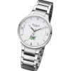 Regent Damen Funkuhr Analog-Digital Metallarmband silber URFR287