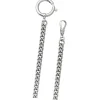 Regent Damen Herren Taschenuhr Kette Rundpanzer 5mm Edelstahl silber URP050