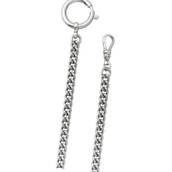 Regent Damen Herren Taschenuhr Kette Rundpanzer 5mm Edelstahl silber URP050