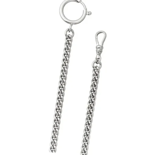Regent Damen Herren Taschenuhr Kette Rundpanzer 5mm silber URP047