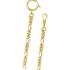 Regent Damen Herren Taschenuhr Kette Figaro 5mm vergoldet vernickelt URP048
