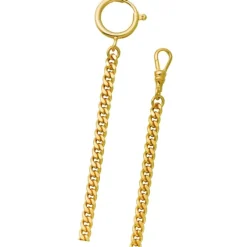Regent Damen Herren Taschenuhr Kette Flachpanzer 5mm vergoldet vernickelt URP044