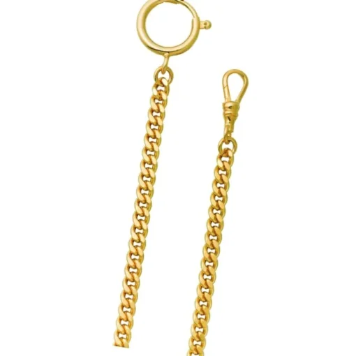 Regent Damen Herren Taschenuhr Kette Flachpanzer 5mm vergoldet vernickelt URP044
