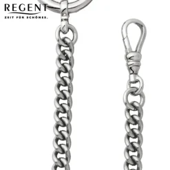 Regent Damen Herren Taschenuhr Kette Rundpanzer 5mm Edelstahl silber URP050