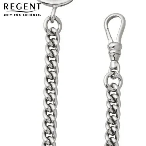 Regent Damen Herren Taschenuhr Kette Rundpanzer 5mm silber URP047