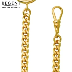 Regent Damen Herren Taschenuhr Kette Flachpanzer 5mm vergoldet vernickelt URP044