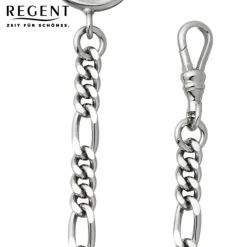 Regent Damen Herren Taschenuhr Kette Figaro 5mm silber vernickelt URP049