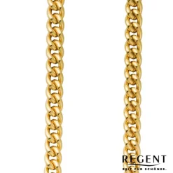 Regent Damen Herren Taschenuhr Kette Rundpanzer 5mm vergoldet vernickelt URP046