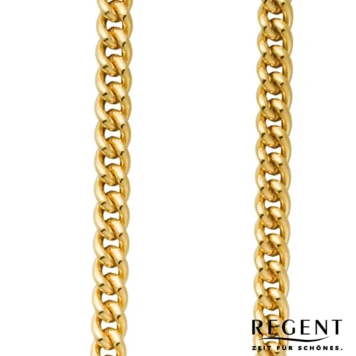 Regent Damen Herren Taschenuhr Kette Rundpanzer 5mm vergoldet vernickelt URP046