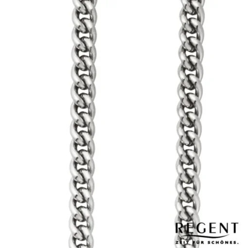Regent Damen Herren Taschenuhr Kette Rundpanzer 5mm silber URP047