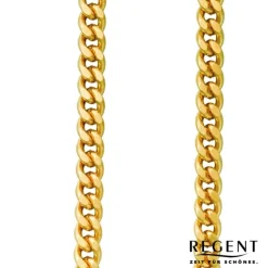 Regent Damen Herren Taschenuhr Kette Flachpanzer 5mm vergoldet vernickelt URP044