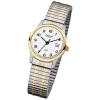 Regent Damen, Herren-Armbanduhr F-887 Quarz-Uhr Stahl-Armband silber gold URF887