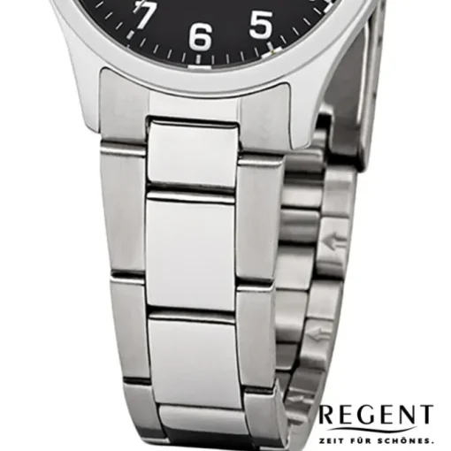 Regent Damen-Armbanduhr 32-2253412 Quarz-Uhr Edelstahl-Armband silber UR2253412