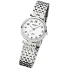 Regent Damen-Armbanduhr F-908 Quarz-Uhr Stahl-Armband silber URF908