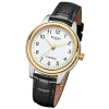 Regent Damen-Armbanduhr F-958 Handaufzug Leder-Armband schwarz URF958