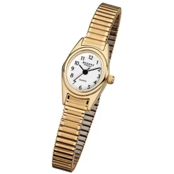 Regent Damen-Armbanduhr F-263 Quarz-Uhr Mini Stahl-Armband gold URF263