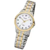 Regent Damen-Armbanduhr 32-F-1006 Edelstahl-Armband silber gold URF1006