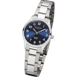 Regent Damen-Armbanduhr F-1325 Quarz-Uhr Edelstahl-Armband silber UR2253414