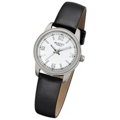 Regent Damen-Armbanduhr 32-F-1087 Quarz-Uhr Titan-Armband schwarz URF1087