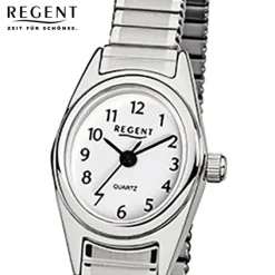 Regent Damen-Armbanduhr 32-F-262 Quarz-Uhr Edelstahl-Armband silber Uhr URF262