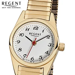 Regent Damen-Armbanduhr F-271 Quarz-Uhr Stahl-Armband gold URF271