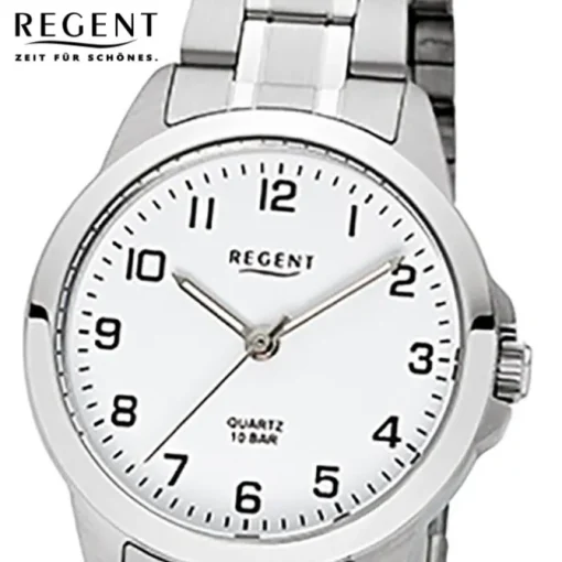 Regent Damen-Armbanduhr 32-F-1003 Edelstahl-Armband silber URF1003