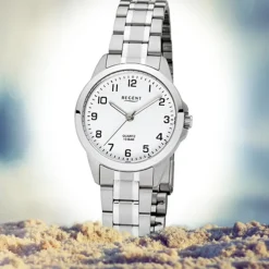 Regent Damen-Armbanduhr 32-F-1003 Edelstahl-Armband silber URF1003