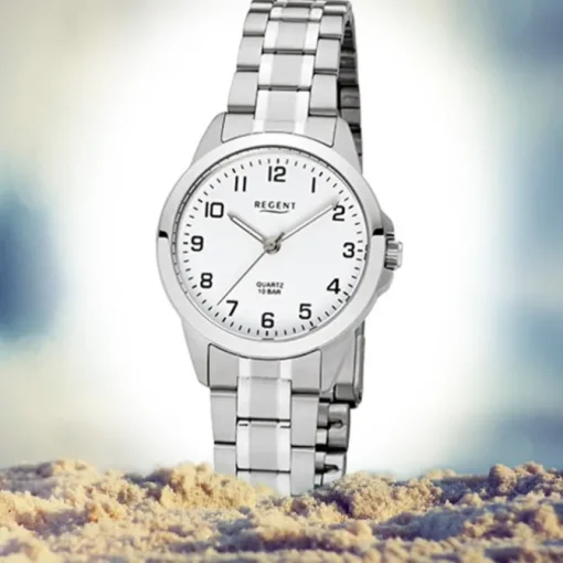 Regent Damen-Armbanduhr 32-F-1003 Edelstahl-Armband silber URF1003